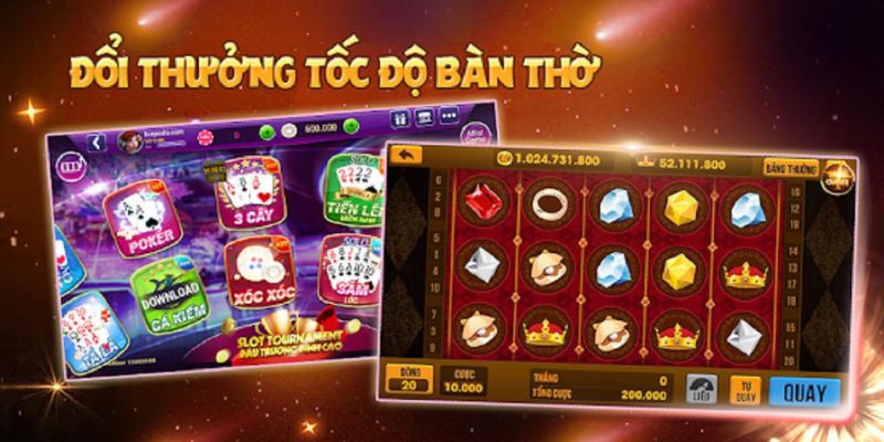 Sân chơi cung cấp nhiều loại hình giải trí đặc sắc